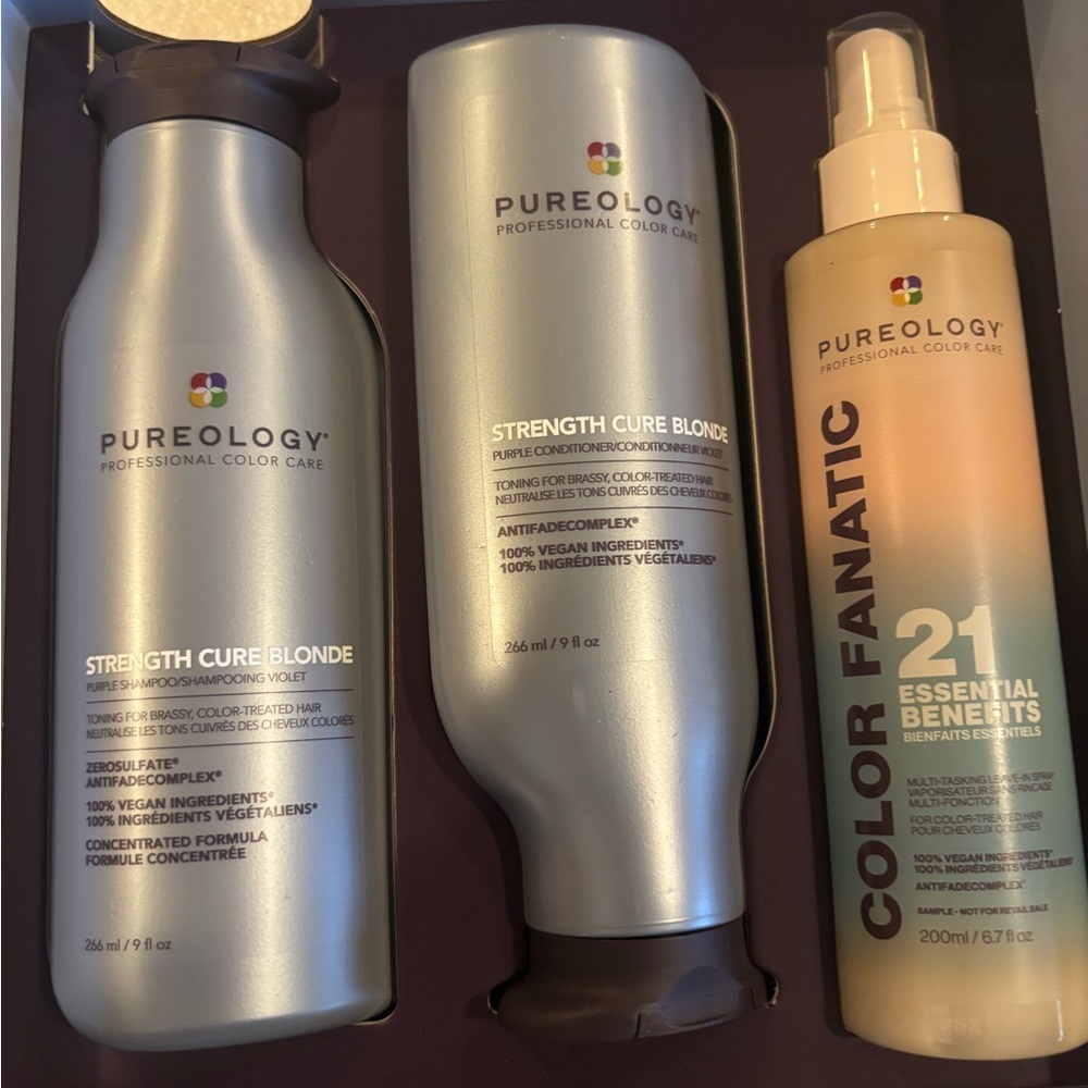 Pureology Strength Cure Blonde and Color Fanatic Set